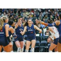 Grand Rapids Rise opposite hitter Emiliya Dimitrova