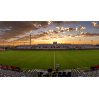 Phoenix Rising Soccer Stadium at sunset