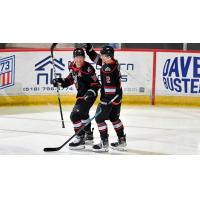 Adirondack Thunder's Ryan Smith and Brendan Less on game night