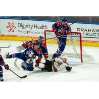 Tucson Roadrunners' Milos Kelemen in action against the Bakersfield Condors