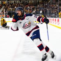 Saginaw Spirit's Zayne Parekh on game night