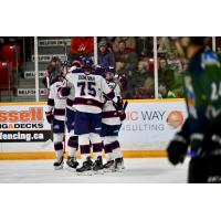 Saginaw Spirit celebrate win