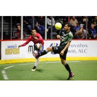 San Diego Sockers' Uriel Zuart and Chihuahua Savage's Uriel Zuart in action