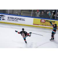 Kelowna Rockets' Gabriel Szturc on the ice