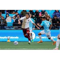 Detroit City FC's Maxi Rodriguez versus Colorado Springs Switchbacks FC's Stevie Echevarria