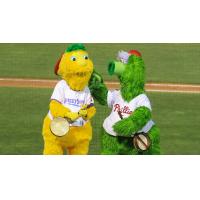 Jersey Shore BlueClaws Mascot Buster (left)