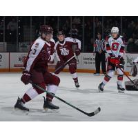 Peterborough Petes defenceman Cam Gauvreau braces for impact