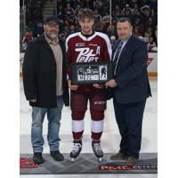 Peterborough Petes defenceman Cam Gauvreau is honoured