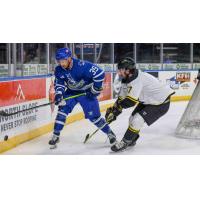 Wichita Thunder forward Kobe Walker (left)