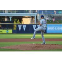 Syracuse Mets' Mike Vasil on the mound