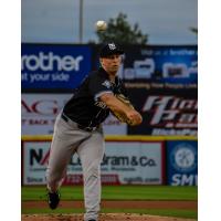 Somerset Patriots' Cody Poteet in action