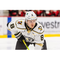 Forward Cal Kiefiuk with the Wheeling Nailers