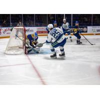 Swift Current Broncos' Clarke Caswell in action