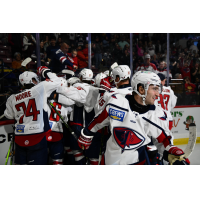 South Carolina Stingrays celebrate their overtime win against Orlando