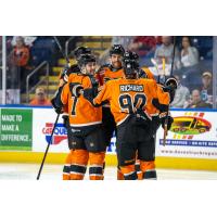 Lehigh Valley Phantoms celebrate a goal