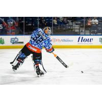 Worcester Railers' Michael Bullion in action