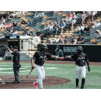 Milwaukee Milkmen exchange fist bumps