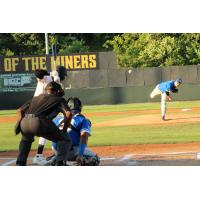 Sussex County Miners at bat against Equipe Quebec