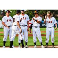 St. Cloud Rox exchange fist bumps