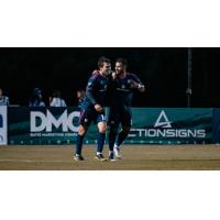 South Georgia Tormenta reacts after Kobe Perez's goal against Toronto FC II