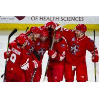 Allen Americans celebrate a goal