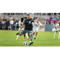 Louisville City FC forward Cameron Lancaster