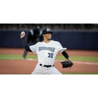 Pitcher Luis Medina with the Hudson Valley Renegades