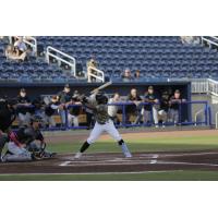 Luis Lara at bat for the Biloxi Shuckers